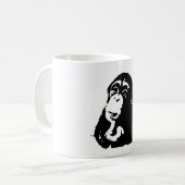 Pop Art Thinking Chimpanzee Koffiemok (Voorkant links)