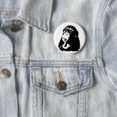 Pop Art Thinking Chimpanzee Ronde Button 5,7 Cm (In situ)