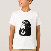 Pop Art Thinking Chimpanzee T-shirt (Voorkant)