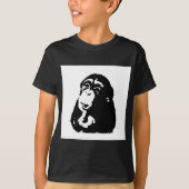 Pop Art Thinking Chimpanzee T-shirt (Voorkant)