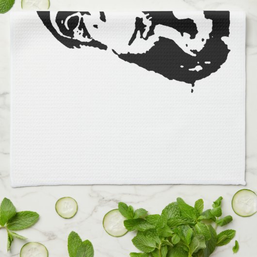 Pop Art Thinking Chimpanzee Theedoek (Gevouwen)