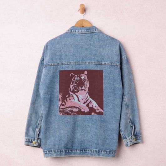 Pop Art Tiger0 Denim Jacket (Hangar)