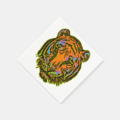 Pop Art TIGER HEAD + uw achterkant. en ideeën Servet (Hoek)