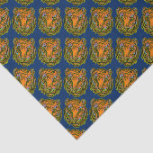 Pop Art TIGER HEAD + uw achterkant. en ideeën Tissuepapier (Detail)