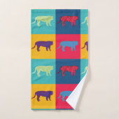 Pop Art Tigers Bad Handdoek (Handdoek)