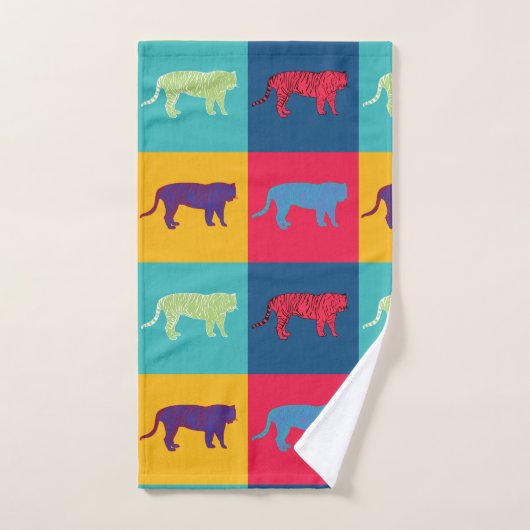 Pop Art Tigers Bad Handdoek (Handdoek)