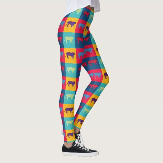 Pop Art Tigers Leggings (Rechts)