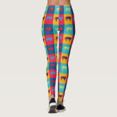 Pop Art Tigers Leggings (Achterkant)