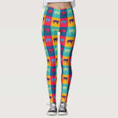 Pop Art Tigers Leggings (Voorkant)