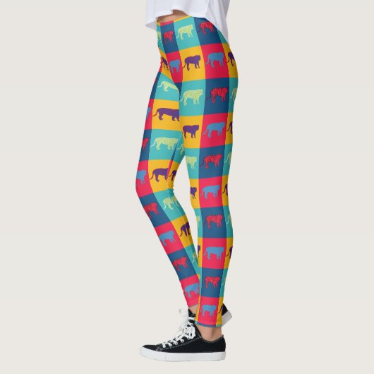 Pop Art Tigers Leggings (Links)