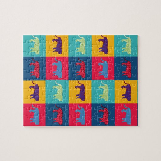 Pop Art Tigers Legpuzzel (Horizontaal)