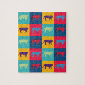 Pop Art Tigers Legpuzzel (Verticaal)