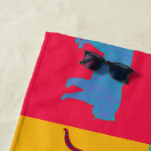 Pop Art Tijgers Strandhanddoek Strandlaken (In situ)