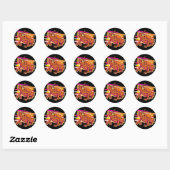 Pop Art Toad Ronde Sticker (Vel)