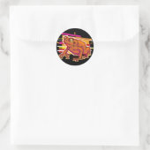 Pop Art Toad Ronde Sticker (Tas)