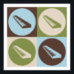 Pop Art-toetsenbord Poster<br><div class="desc">Pop Art-toetsenbord. Geniet van dit leuke ontwerp met je hobby,  beroep of obsessie voor geweldige t-shirts,  stickers en nog veel meer. Ze maken ook geweldige cadeautjes!</div>