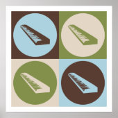 Pop Art-toetsenbord Poster (Voorkant)