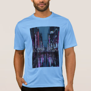 Pop Art Tokyo – Neon Cityscape met Bold Urban Vib T-shirt