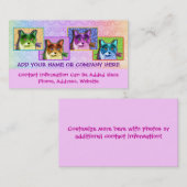 Pop Art Tom Cat Visitekaartje (Voorkant / Achterkant)