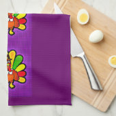 Pop Art Tom Turkey Theedoek (Quarter Fold)