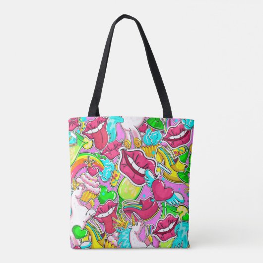 Pop Art Tote Bag (Achterkant)