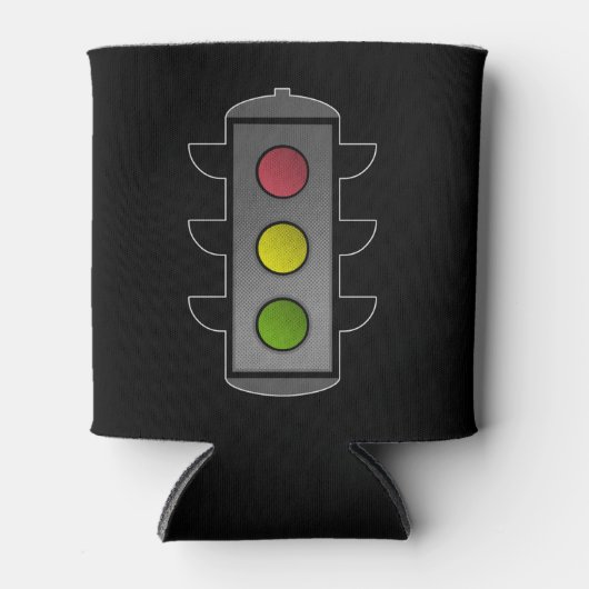 Pop Art Traffic Light Blikjeskoeler (Voorkant)