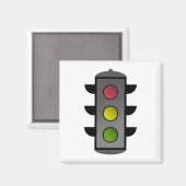 Pop Art Traffic Light Magneet (Voorkant / Achterkant)