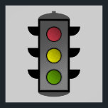 Pop Art Traffic Light Poster<br><div class="desc">Het verkeerslicht maakt kruising veilig de wereld over. Verkeerslichten worden soms in technisch opzicht signaallichten, verkeerslichten, verkeerssignalen of verkeersregelsignalen genoemd. De rode, gele en groene lichten geven de bestuurder aan dat het tijd is om te stoppen, door te gaan of voor te bereiden om te stoppen. Het ontwerp van het...</div>