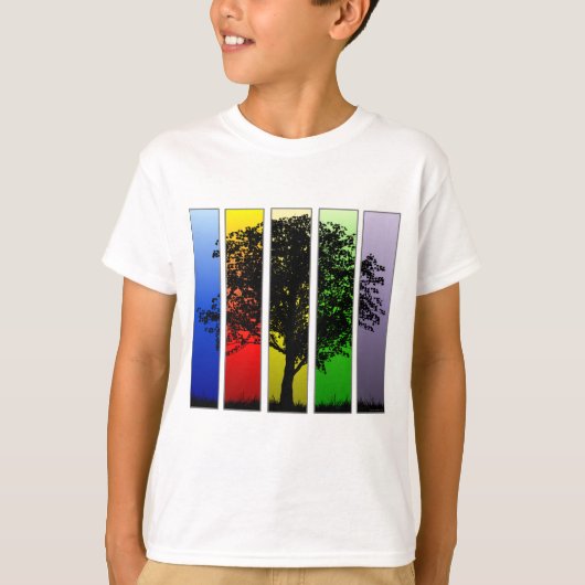 Pop Art Tree T-shirt (Voorkant)