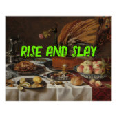 Pop Art Trendy Rise en Slay Funny Poster (Voorkant)