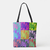 Pop Art Tropical Bold, Leuk en Kleurrijk Tote Bag (Achterkant)