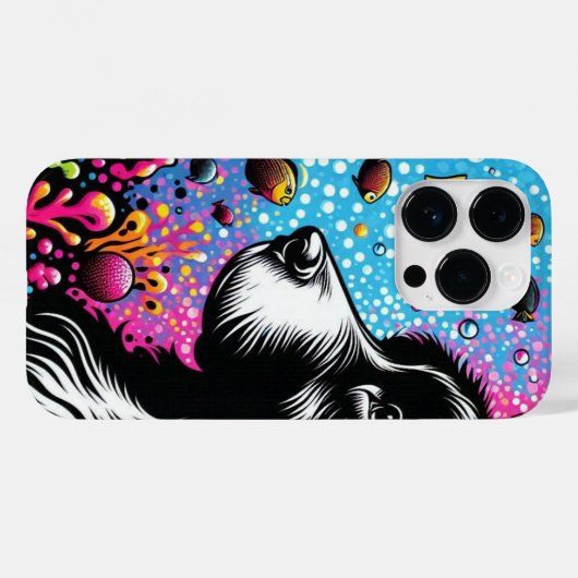 POP ART TRUFFEL HOUDT VAN VIS Case-Mate iPhone CASE (Achterkant (horizontaal))