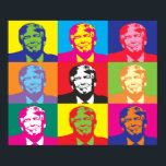 Pop Art Trump Poster<br><div class="desc">Pop Art Trump Your walls are a reflection of your personality, so let them speak with your favorite quotes, art, or designs printed on our custom posters! Choose from up to 5 unique, high quality paper types to meet your creative or business needs. All are great options that feature a...</div>