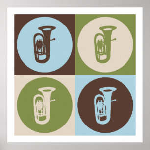 Pop Art Tuba Poster