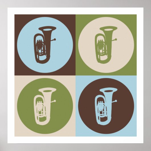Pop Art Tuba Poster (Voorkant)