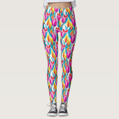 Pop Art Tulpen Leggings (Voorkant)