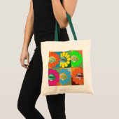 Pop-Art Turtle Tas (Voorkant (product))