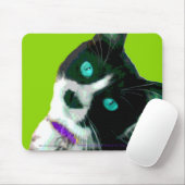 Pop ART Tuxedo Kat Muismat (Met muis)