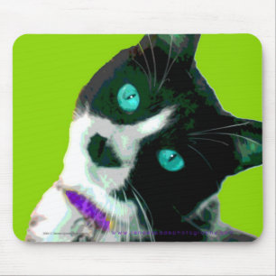 Pop ART Tuxedo Kat Muismat