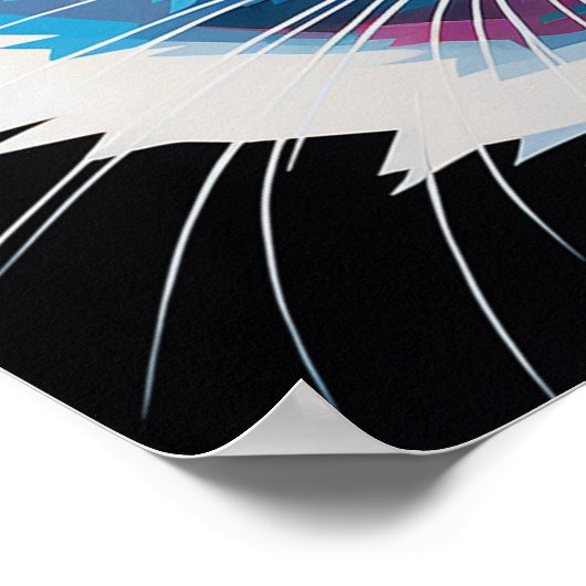 Pop Art Tuxedo Kat Poster (Hoek)