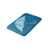 Pop Art Umbrella Blue Badmat (Gekanteld)