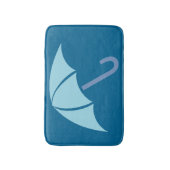 Pop Art Umbrella Blue Badmat (Voorkant Verticaal)