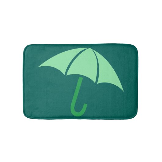 Pop Art Umbrella Green Badmat (Voorkant)