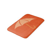 Pop Art Umbrella Oranje Badmat (Gekanteld)