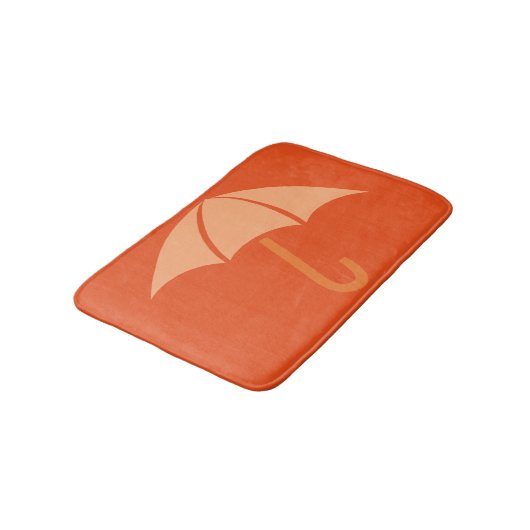 Pop Art Umbrella Oranje Badmat (Gekanteld)