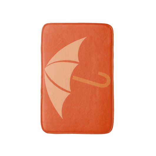 Pop Art Umbrella Oranje Badmat (Voorkant Verticaal)