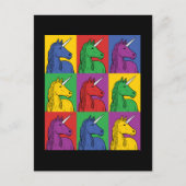 Pop Art Unicorn Briefkaart (Voorkant)