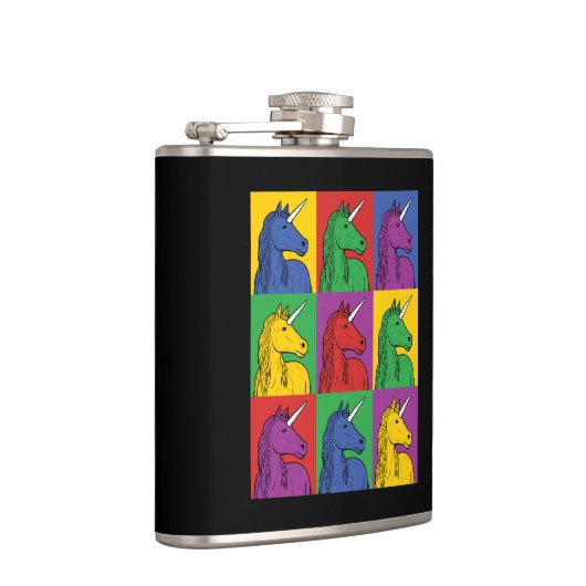 Pop Art Unicorn Heupfles (Rechts)