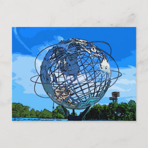 Pop Art Unisphere Briefkaart
