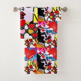 Pop Art Valentijn Bad Handdoek